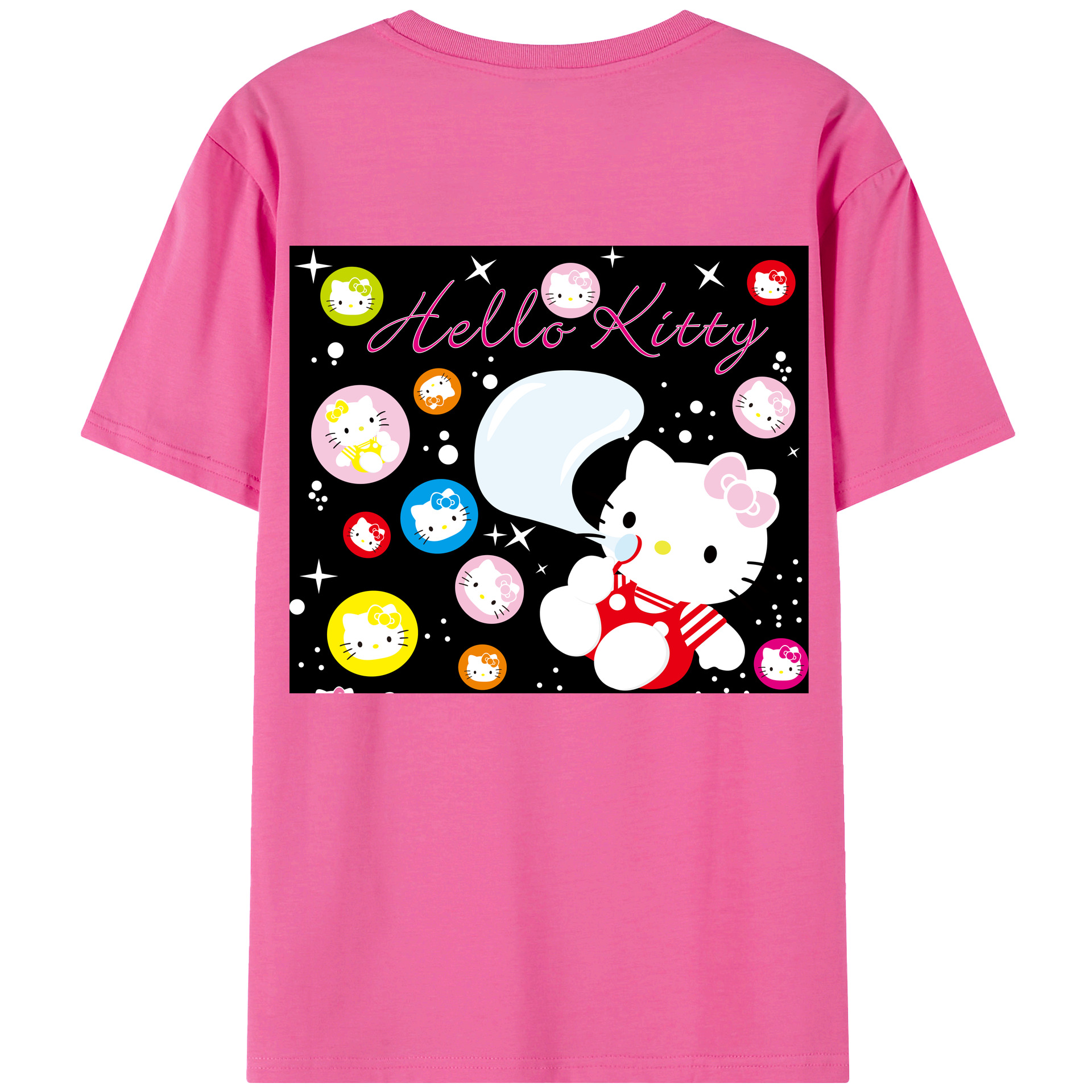 （画像用） Hello Kitty ハローキティ レディース半袖Tシャツ(バックプリント)
